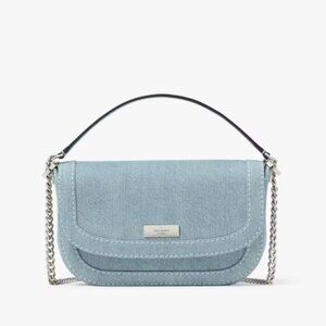 Kate Spade New York Krista Denim Chain Crossbody Handbag NWT